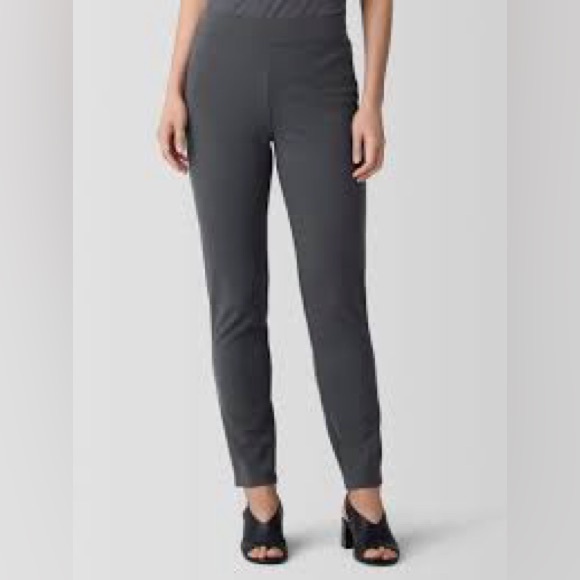 Eileen Fisher Pants - Eileen Fisher small gray ponte pull on pants womens business casual tencel